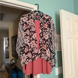 Olivia Rae dress with Wallflower floral cardigan